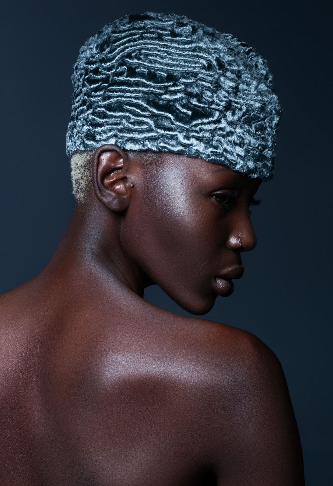 Photo #1 - Forage cap eco fur Tissavel - astrakhan marengo