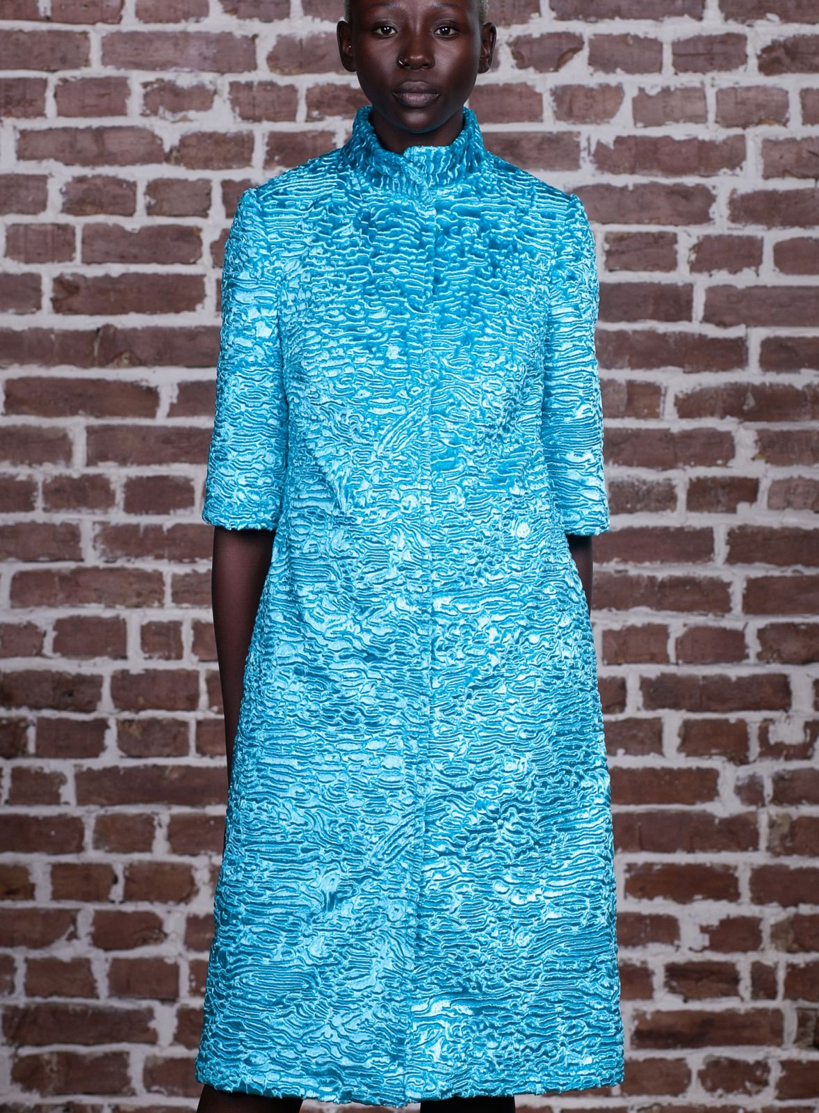 Photo #3 - Jacket eco fur Tissavel - astrakhan aquamarine