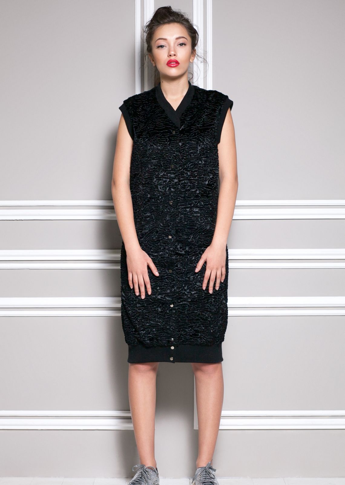 Photo #2 - Bomber eco fur Tissavel - astrakhan obsidian