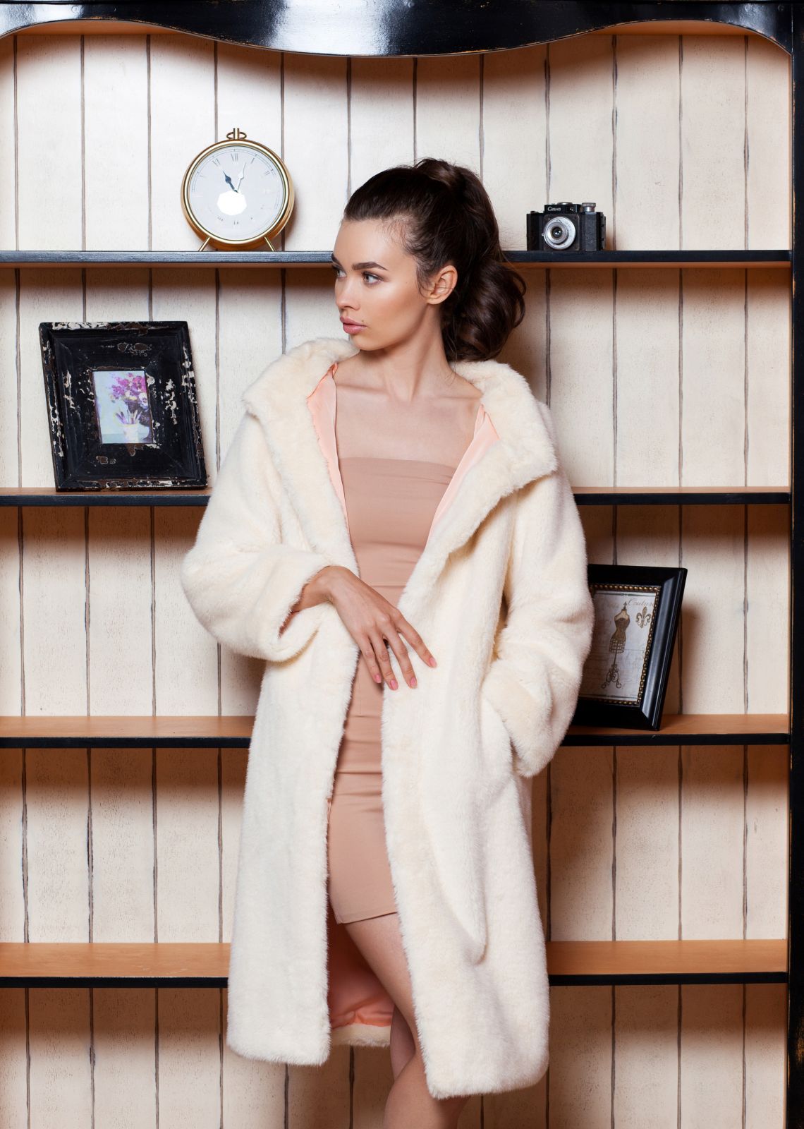 Photo #3 - Jacket eco fur Tissavel - mink pearl