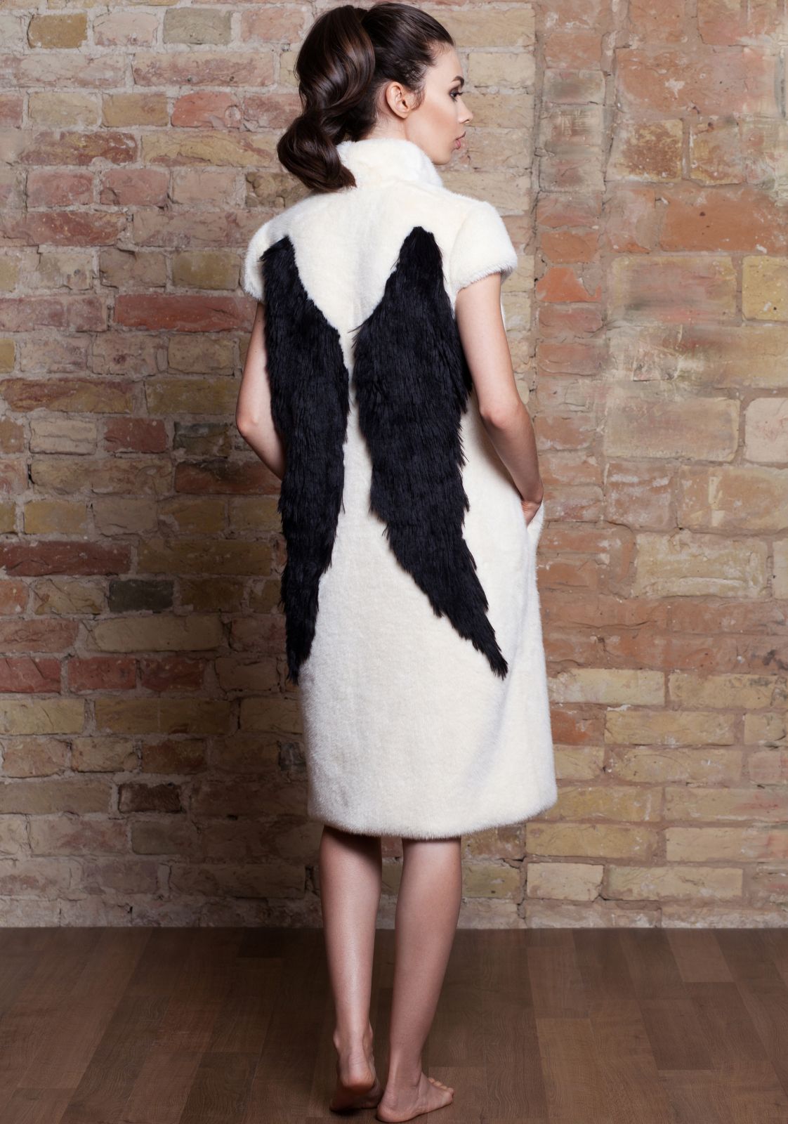 Photo #3 - Vest eco fur Tissavel - mink pearl