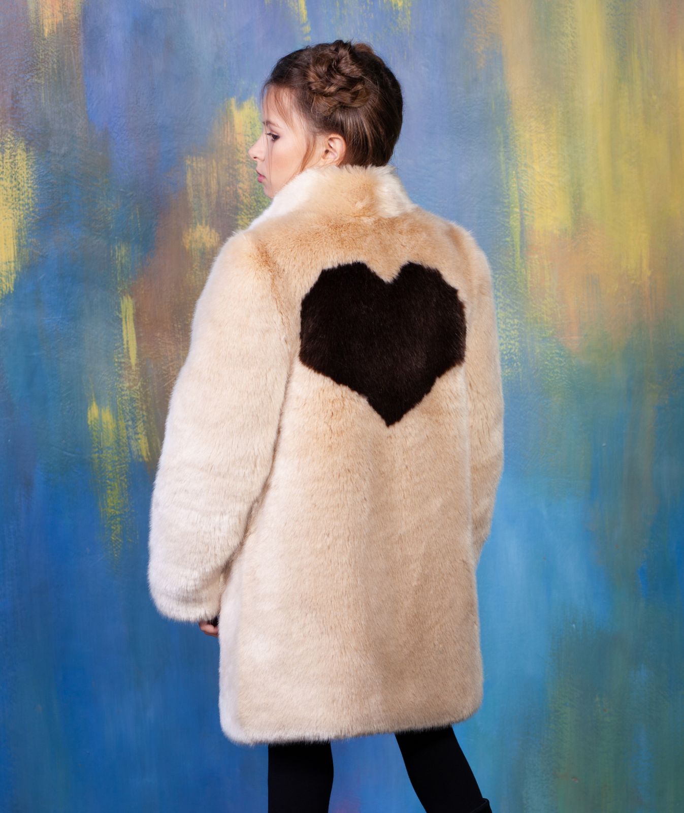 Photo #3 - Kids coat eco fur Tissavel - sable onyx
