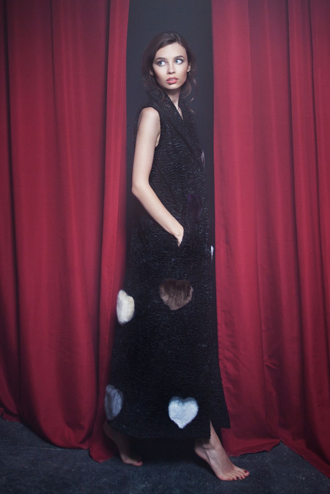 Photo #4 - Vest eco fur Tissavel - astrakhan obsidian