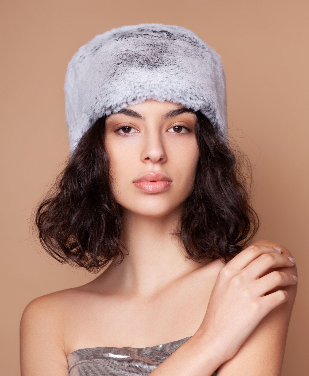 Photo #1 - Hat eco fur Tissavel - chinchilla diamond