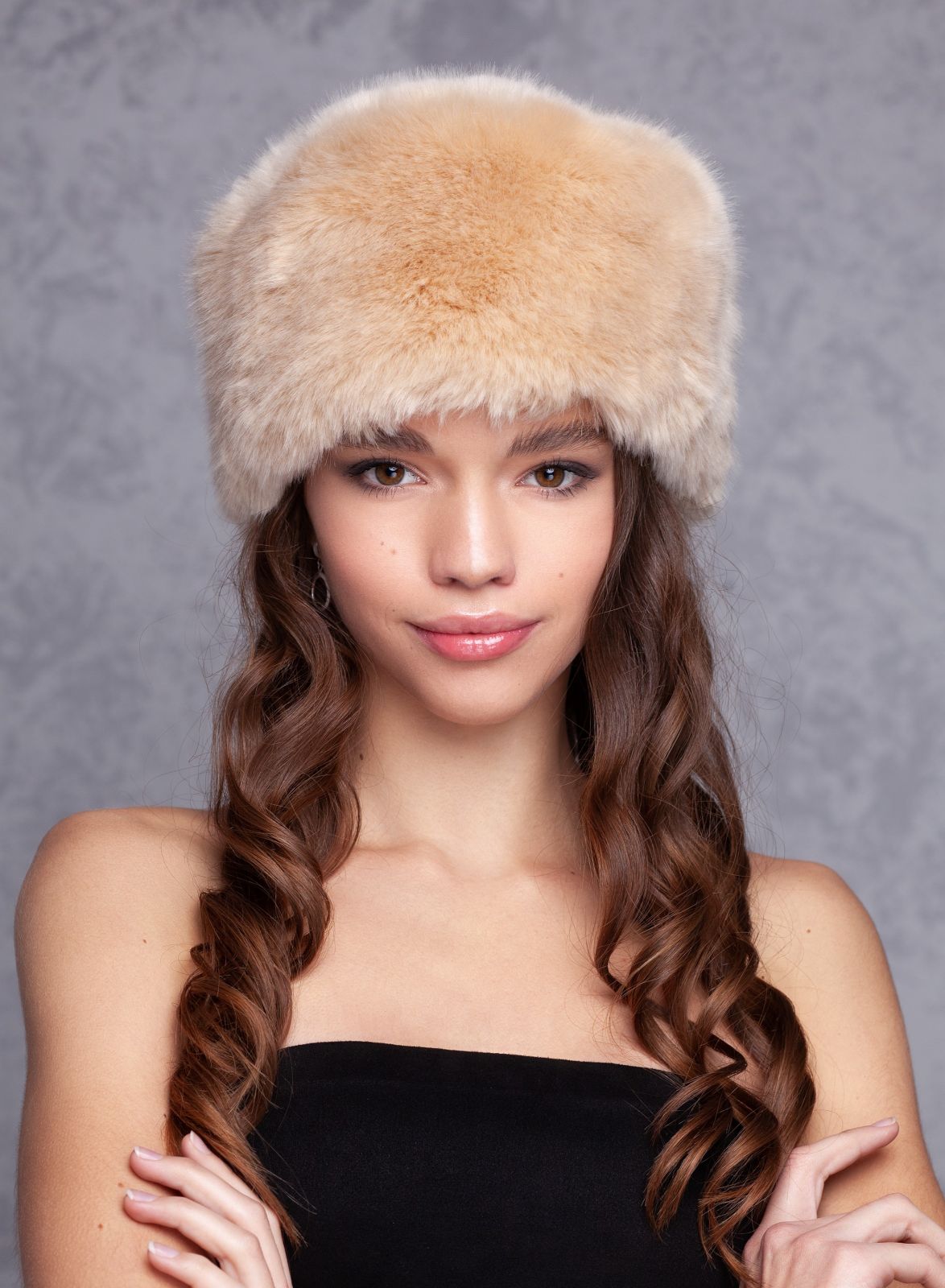 Photo #1 - Hat eco fur Tissavel - sable onyx