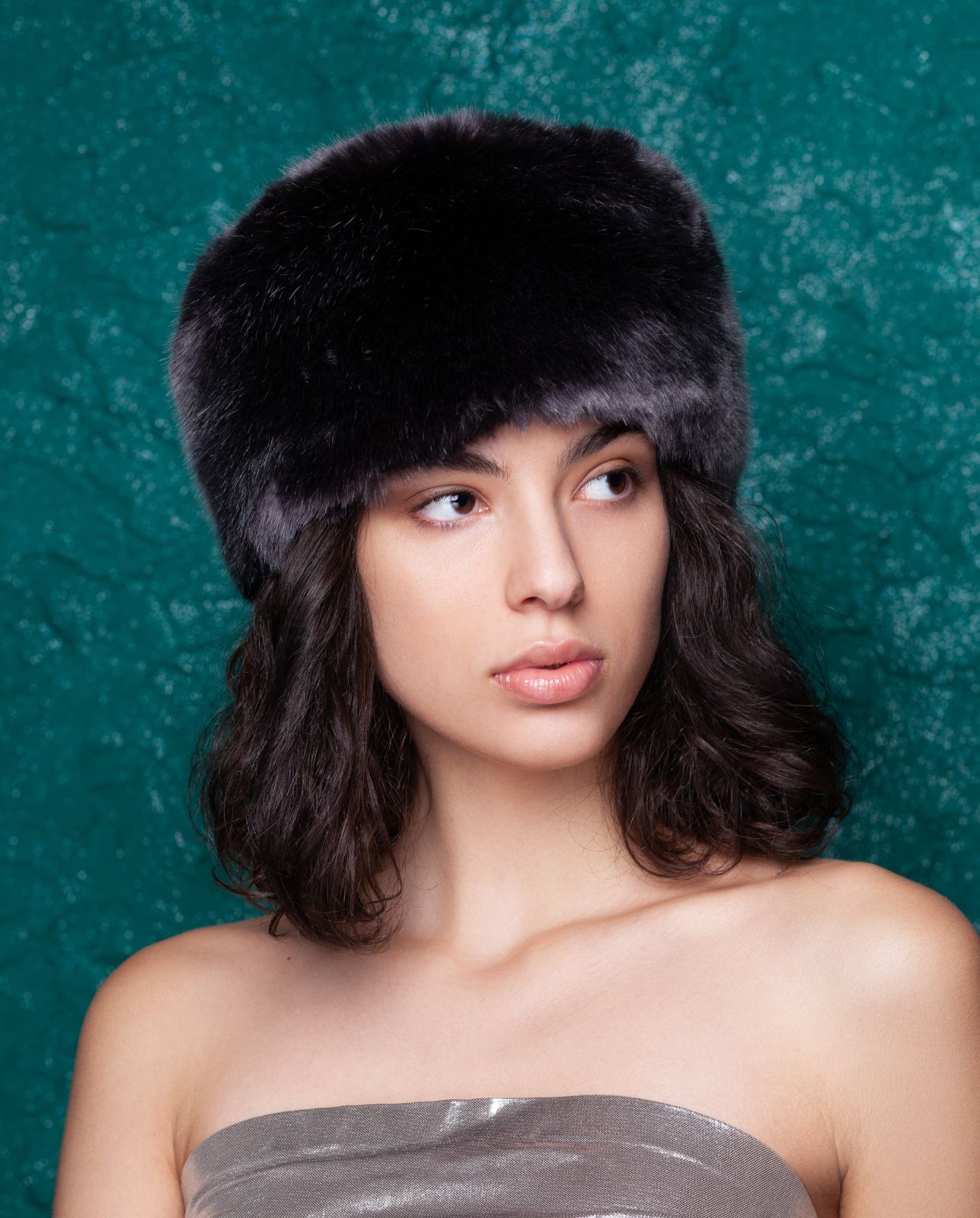 Photo #2 - Hat eco fur Tissavel - sable graphite