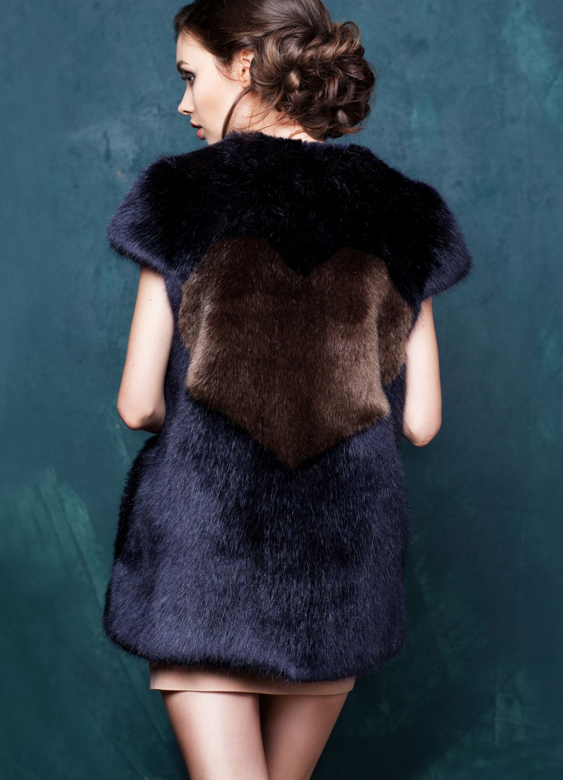 Photo #3 - Vest eco fur Tissavel - sable sapphire