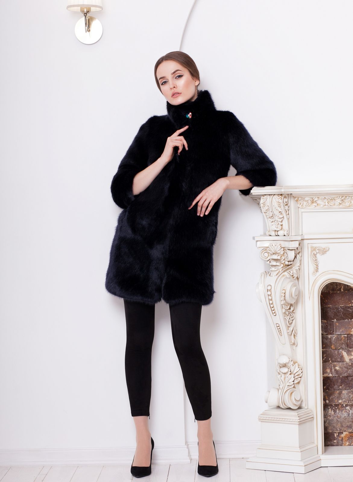 Photo #5 - Coat eco fur Tissavel - sable sapphire