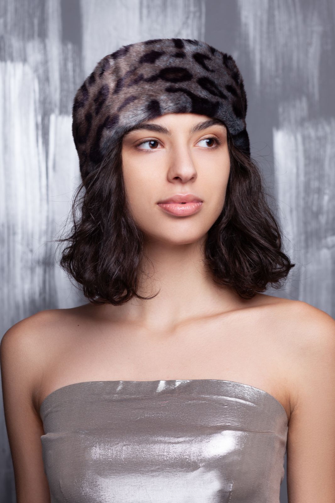 Photo #2 - Headband eco fur Tissavel - snow leopard